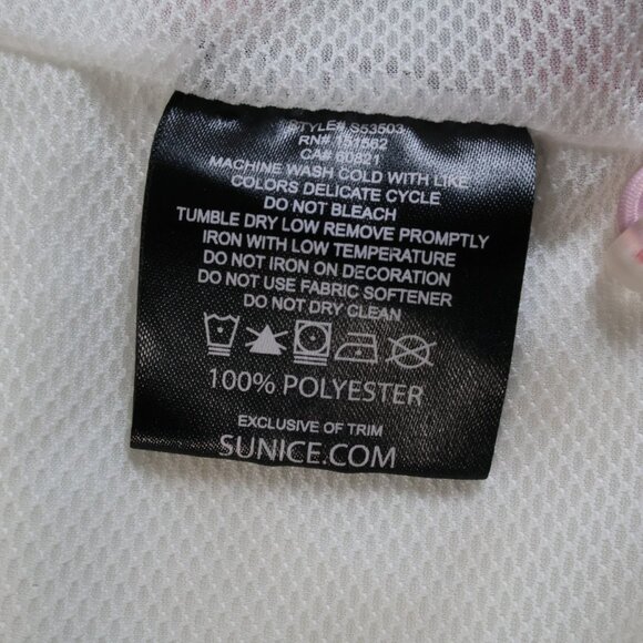 SUNICE Windwear Jacket Womens L Pink & White Floral Lightweight Golf - Picture 7 of 13